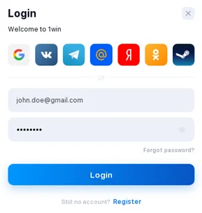 1win login